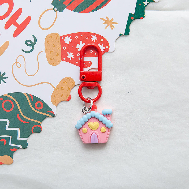 Wholesale Cute Hat Christmas Keychain