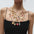 Wholesale  Multi-layer Stacked Love Pepper Beaded Clavicle Chain Necklace
