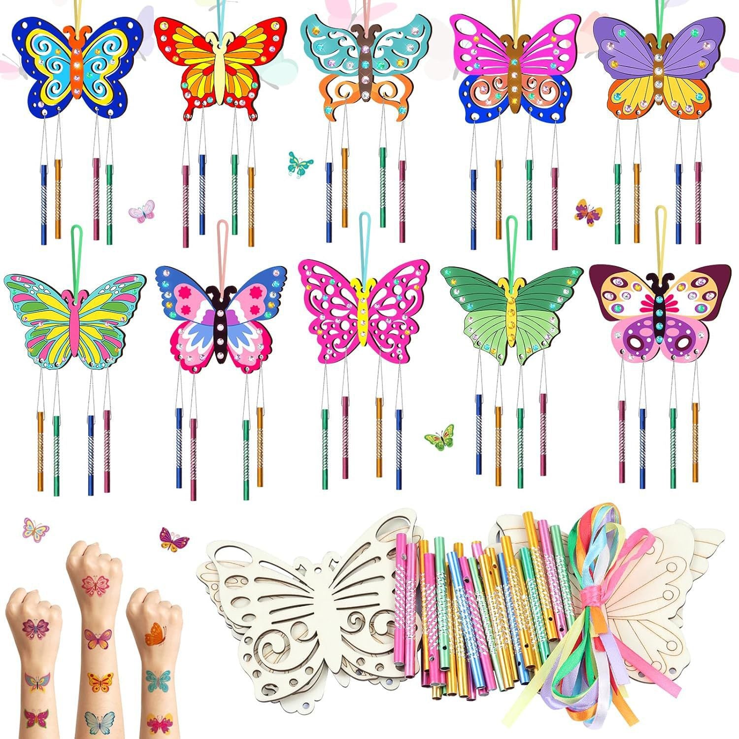 Wholesale rhandmade cat wind chime suit children material bag