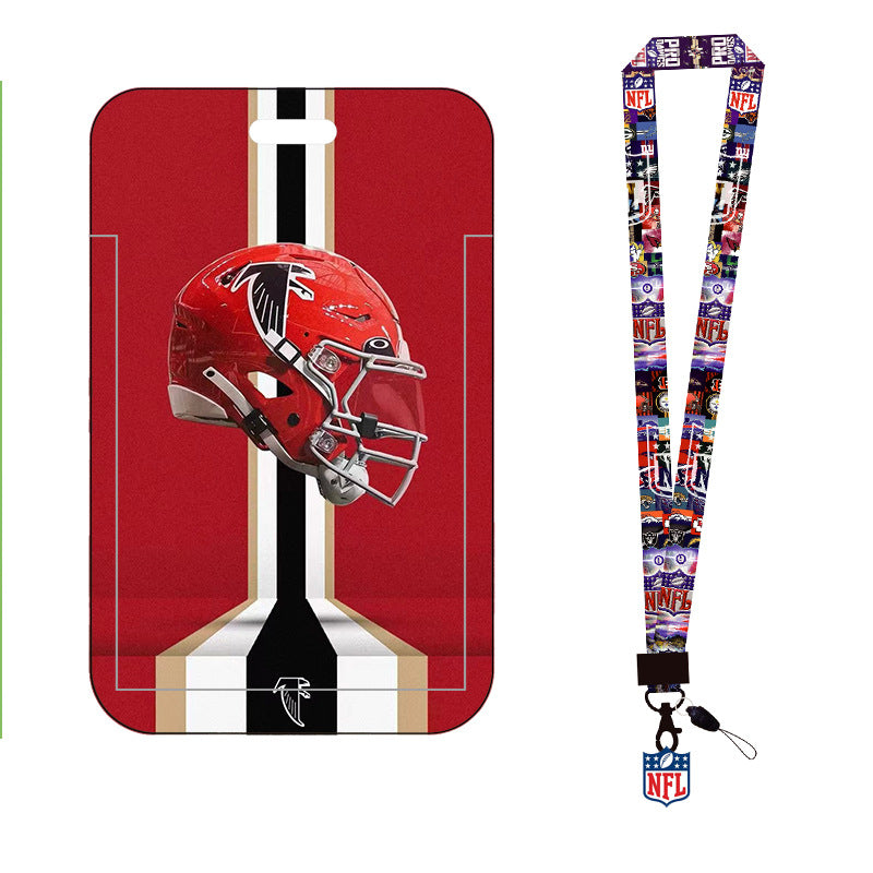 Wholesale 2pcs Football Long Lanyard Keychain ACC-KC-AShi003