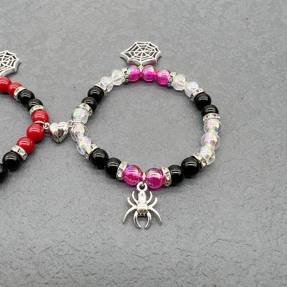 Wholesale Halloween Red and Black Beaded Bracelet ACC-BT-Nanh009