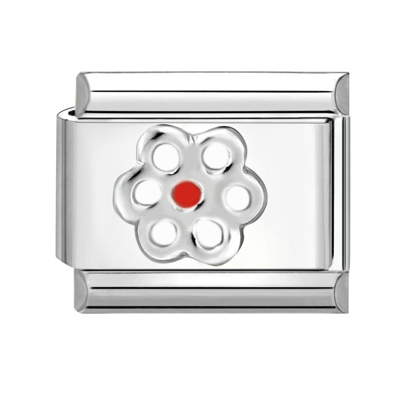 Wholesale Italian Charm Bracelet 9mm DIY Splicing Cute Cartoon Titanium Steel Composable Bracelet