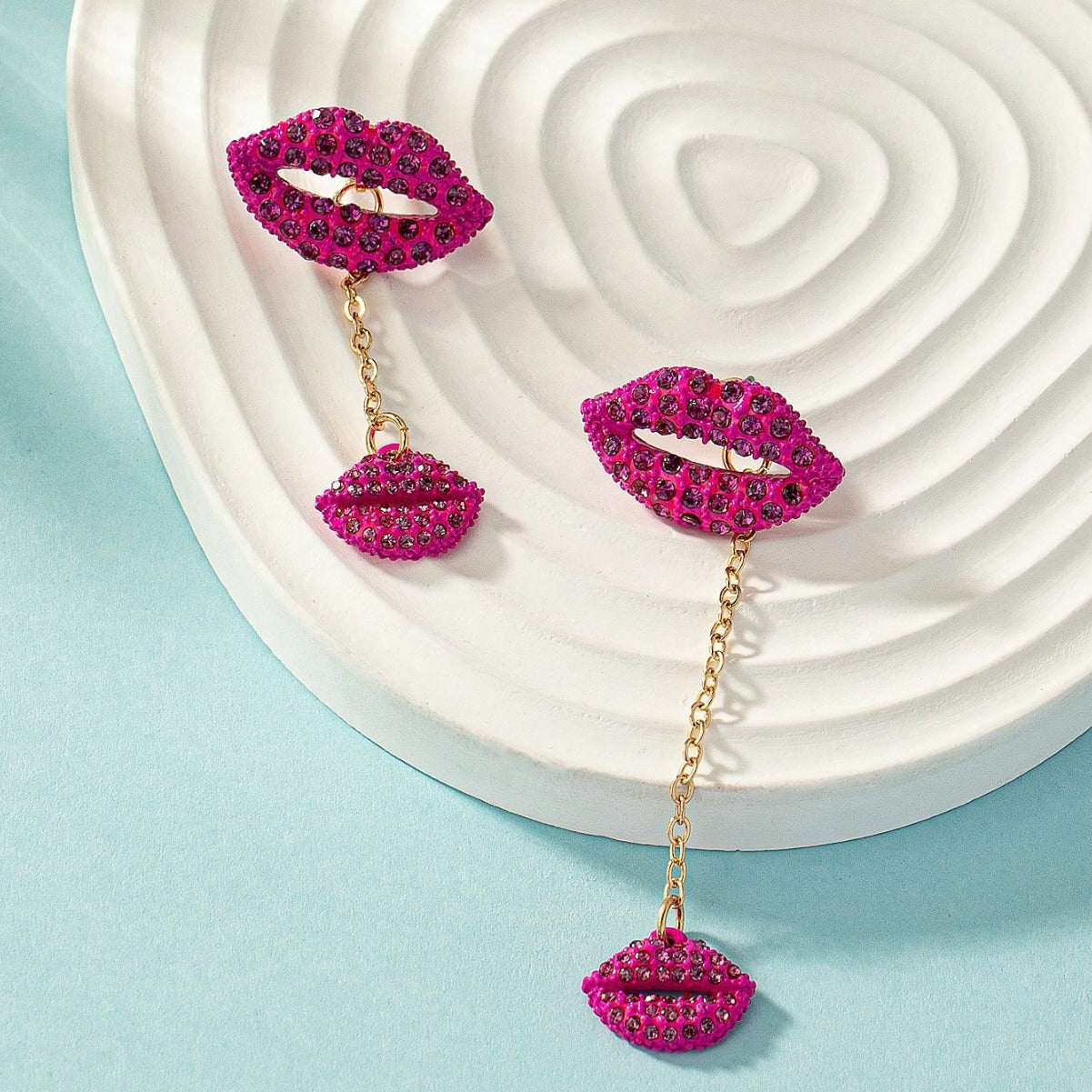 Wholesale Lip Diamond Stud Earrings ACC-ES-BaSha010