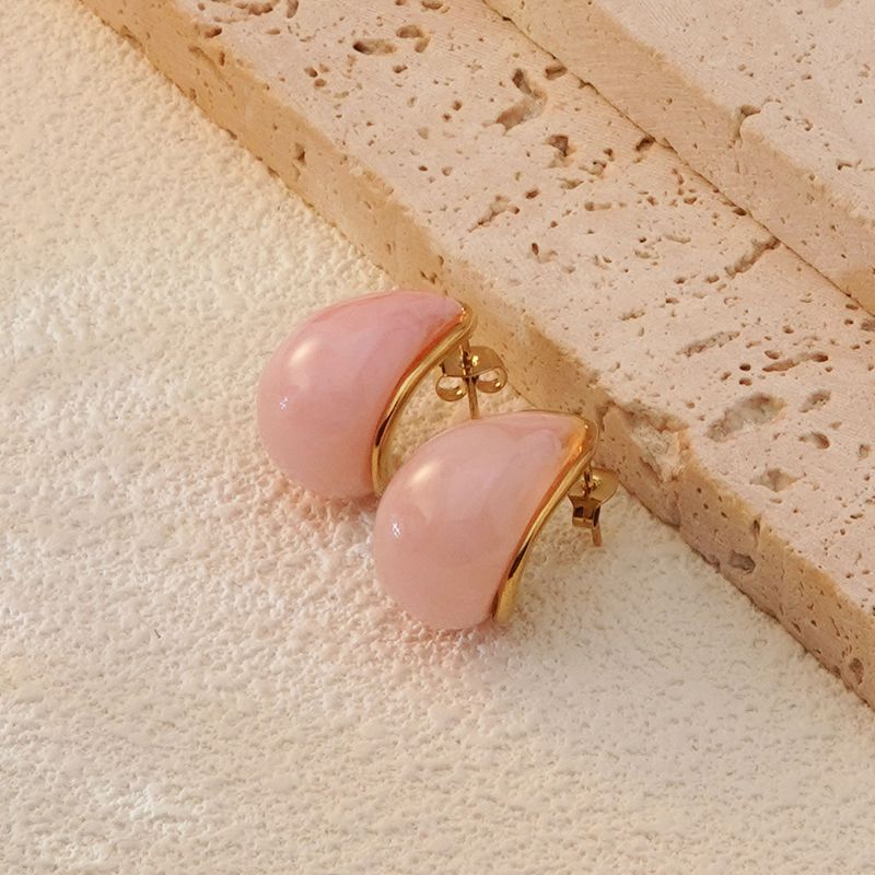 Wholesale Stainless Steel Teardrop Classic Earrings