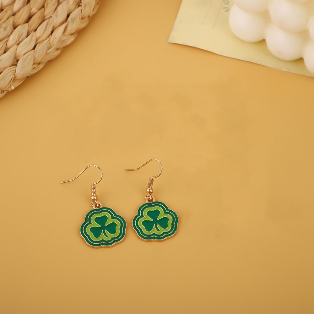 Wholesale St. Patrick's Day Irish Alloy Earrings