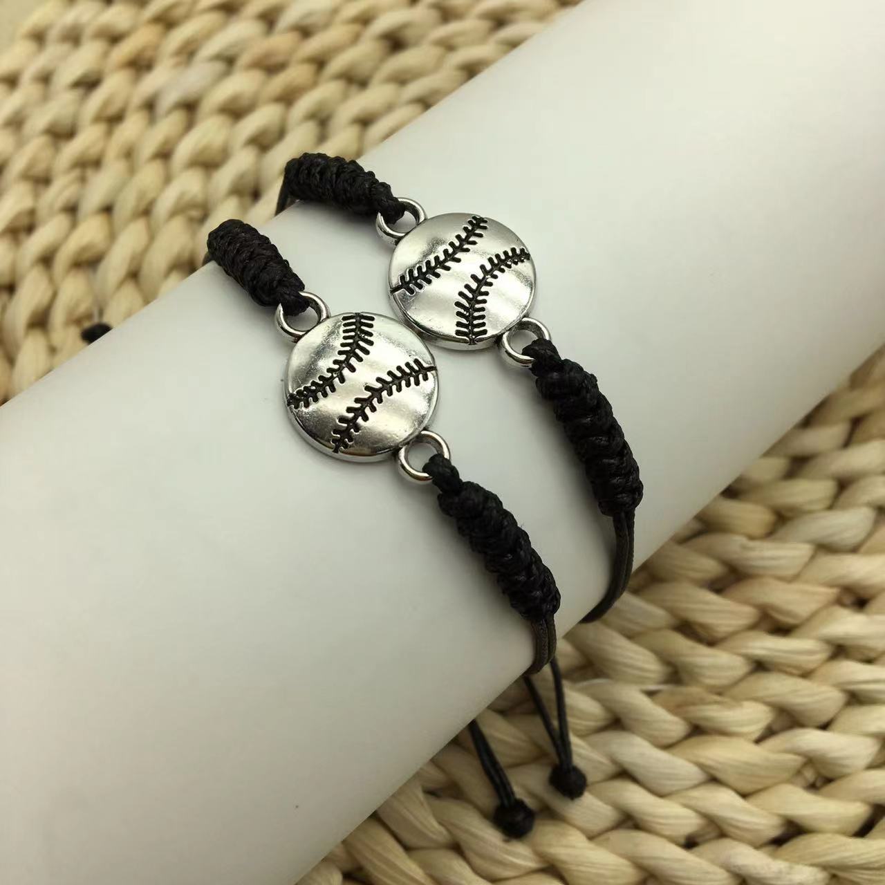 Wholesale Football Pendant Team Friendship Basketball Braided Bracelet ACC-BT-Yima016