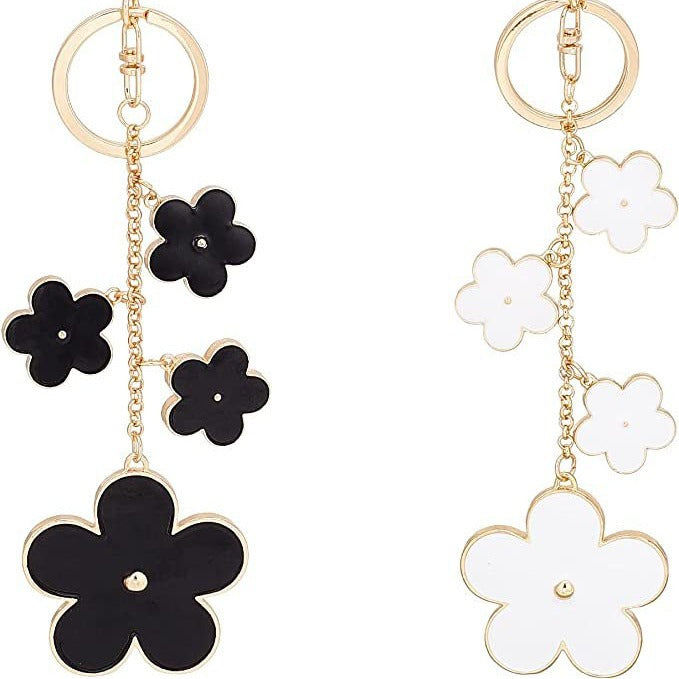Wholesale Flower Metal Keychain Pendants ACC-KC-Aya001