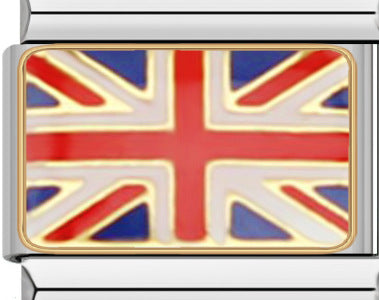 Wholesale 10pcs Italian Charm Bracelet 9mm DIY Splicing Flag Series Stainless Steel Composable Bracelet