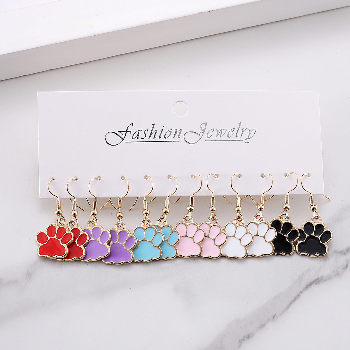 Wholesale Colorful Puppy Pet Series Earrings