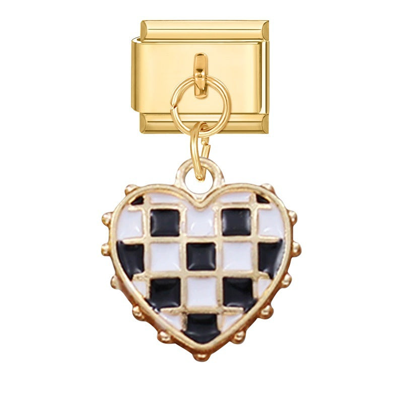 Wholesale 9mm Italian Charm Starter Bracelets DIY Pendant Single Section Creative Stainless Steel Composable Bracelet