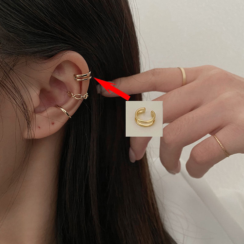 Wholesale Silver Plated Clip On Earrings Retro Fairy Style Fashion Accessory for Boutique Resale