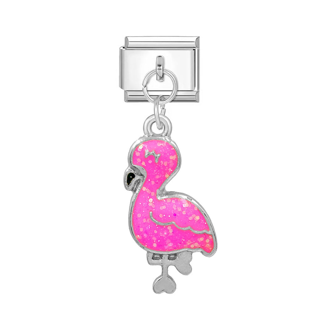 Wholesale Italian Charm Bracelet 9mm DIY Small Animal   Creative Stainless Steel Composable Bracelet