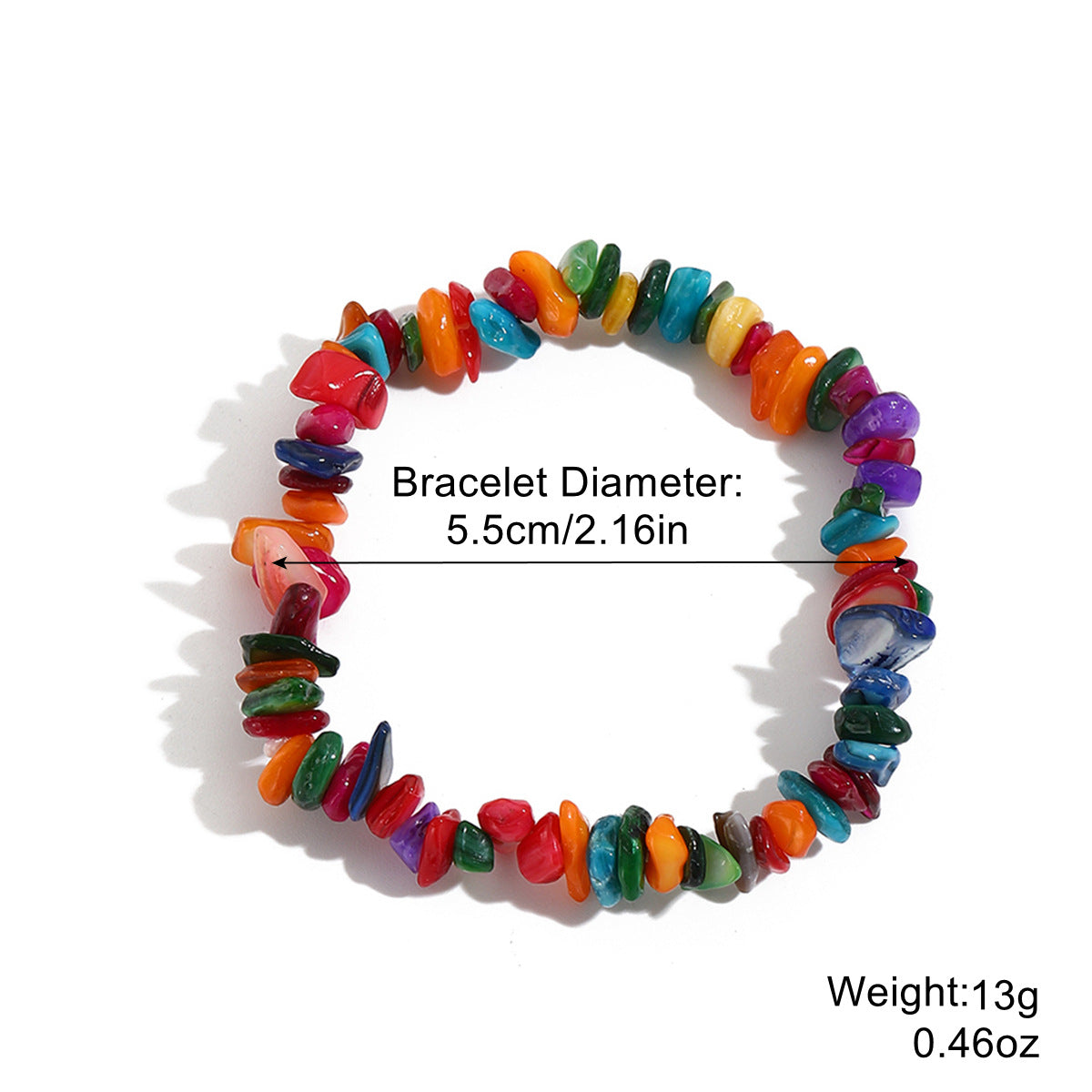 Wholesale Bohemian Colorful Gravel Natural Stone Bracelet ACC-BT-ManYi003