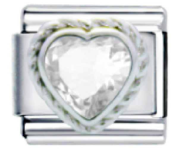 Wholesale Italian Charm Bracelet 9mm DIY Splicing Diamond Four-Leaf Clover Stainless Steel Composable Bracelet