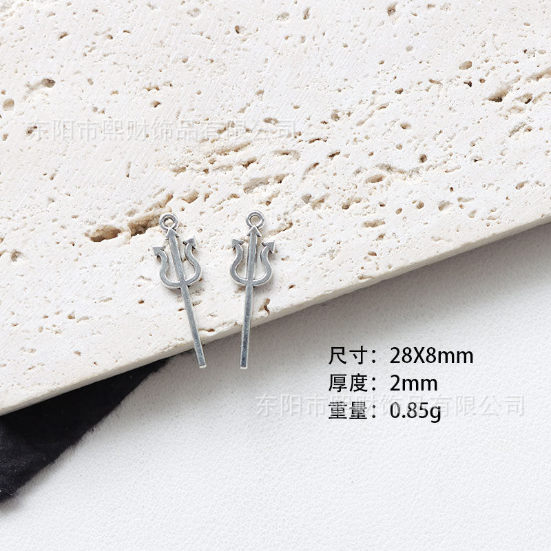 Wholesale Zinc Alloy  Pendant Necklace Set,  Dark Series DIY Jewelry Components for Keychains and Fashion Accessories