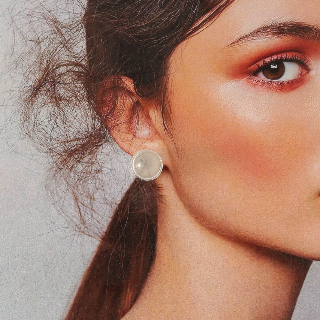 Wholesale  ball earring s925 silver needle ear jewelry