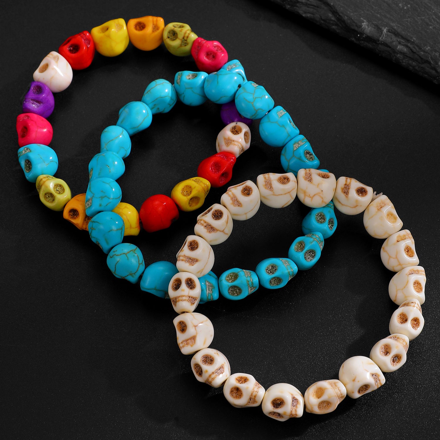 Wholesale Unisex Resin Skull Bracelet - Fashion Accessory,  Gift for  Party or Travel Commemoration