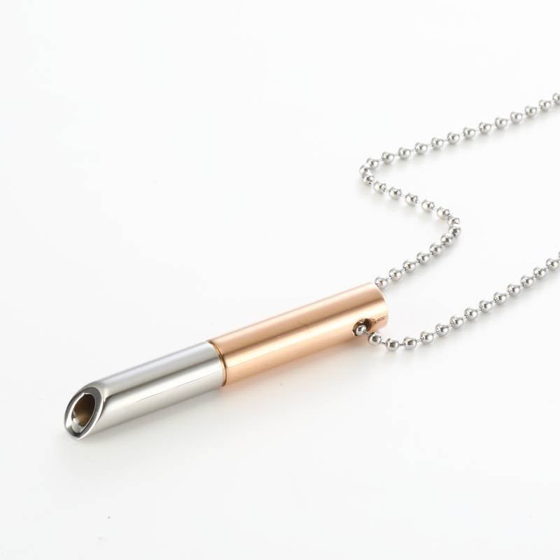 Wholesale Meditation Breathing Stress Relief Yoga Stainless Steel Necklace ACC-NE-MS028