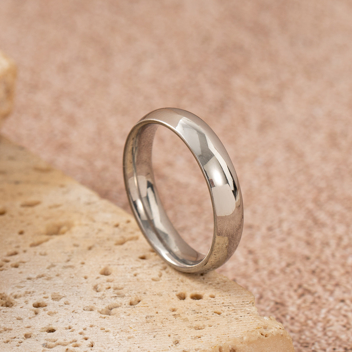 Wholesale  stainless steel ring 18K minimalist ring