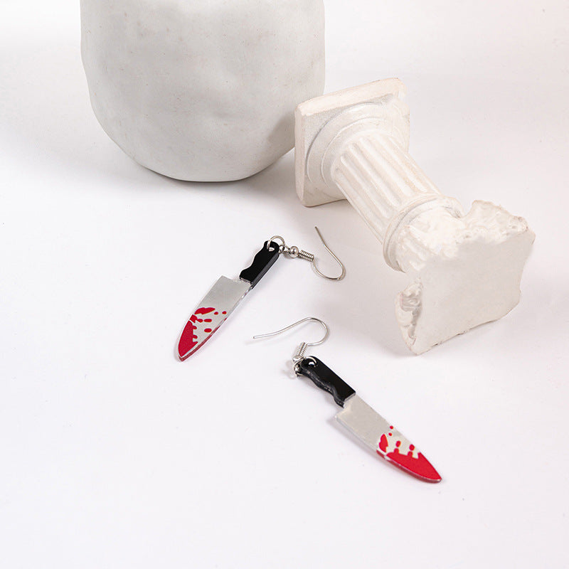 Wholesale   horror  knife earrings