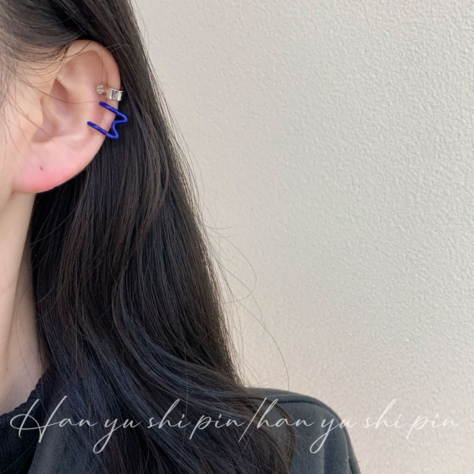 Wholesale  cat head ear clip earrings