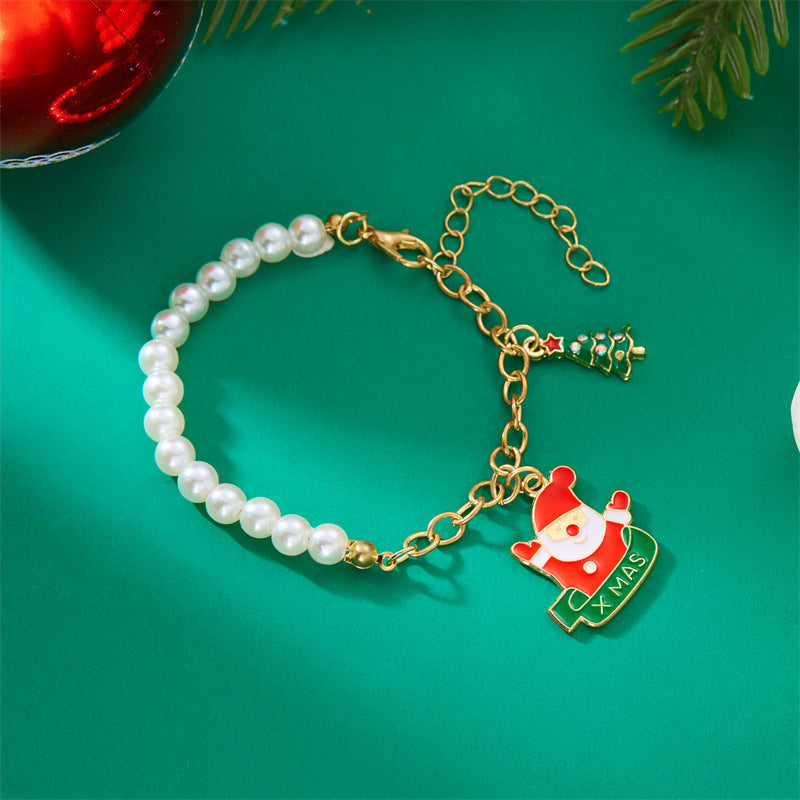 Wholesale  Christmas bracelet snowman pendant bracelet
