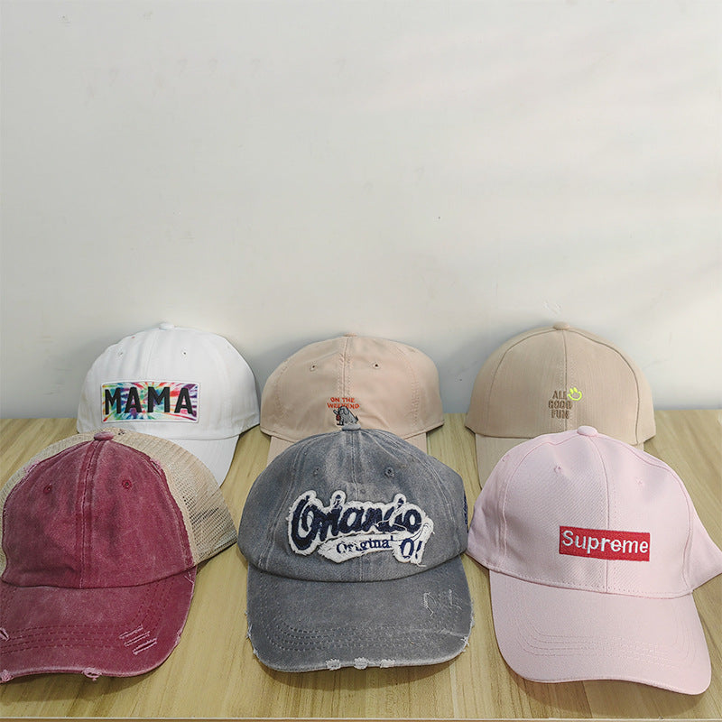 Wholesale Random Color Hat Letters Embroidered Baseball Caps ACC-HT-RunXie002