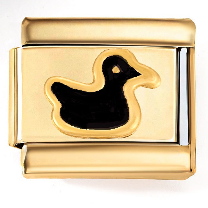 Wholesale Italian Charm Bracelet 9mm DIY Splicing Creative Pattern Stainless Steel Composable Bracelet