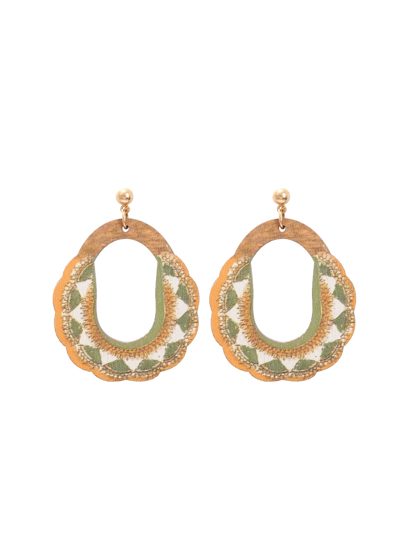 Wholesale Bohemian retro national style geometric earrings fashion personality earrings