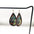 Wholesale teardrop shaped inlaid acrylic church color print earrings