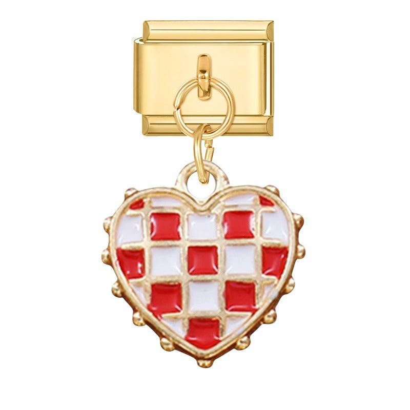 Wholesale 9mm Italian Charm Starter Bracelets DIY Pendant Single Section Creative Stainless Steel Composable Bracelet