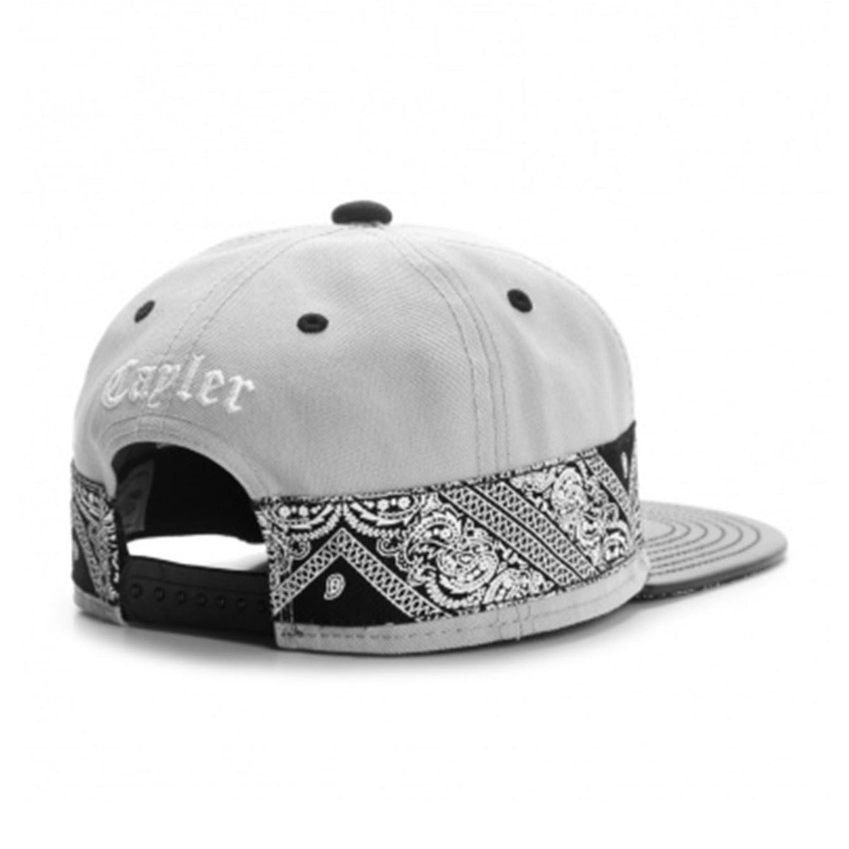 Wholesale  Large C Cashew Pattern Printed Embroidered Leather Hip-Hop Baseball Hat