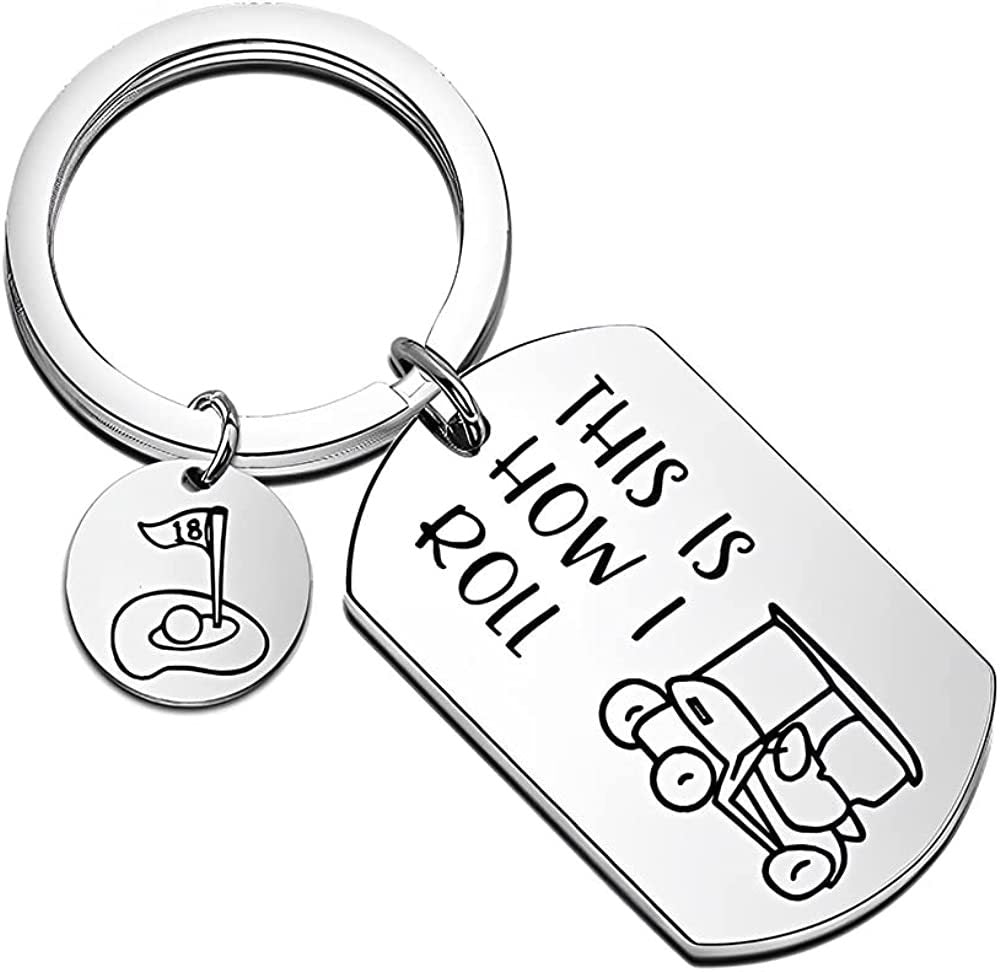 Wholesale Golf Cart Stainless Steel Keychain ACC-KC-ShunXin001