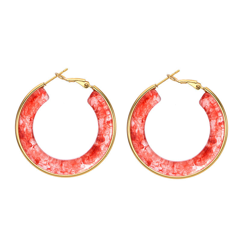 Wholesale Stainless steel cross cat eye earrings