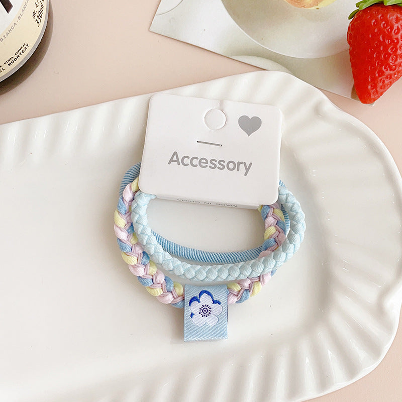 Wholesale 3pcs/set Colorful Rubber Band Hair Ties Hair Scrunchies ACC-HS-Shenb004