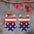 Wholesale Independence Day Flag Star Stripe Love Swimsuit Element Earrings