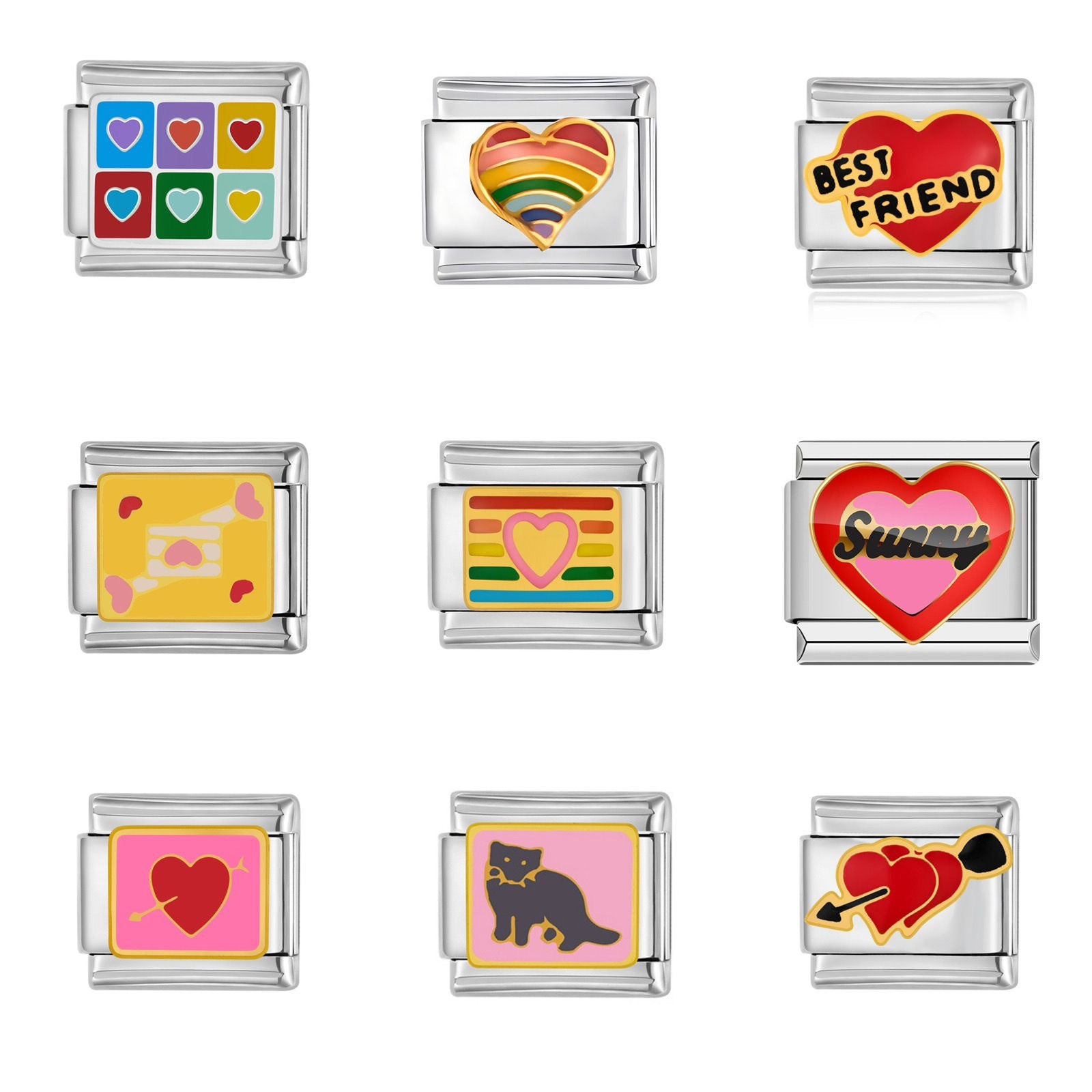 Bracelet de charme italien en gros 9 mm DIY SPLICATION CRÉATIVE MOTEUR MOTEMENT BRACILE POUR COMPOSABLE EN ACI