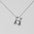 Wholesale  titanium steel smooth bubble letter necklace