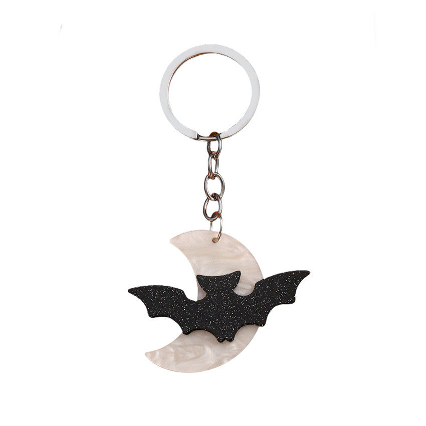 Wholesale Halloween Acrylic Bat Keychains ACC-KC-RongR078