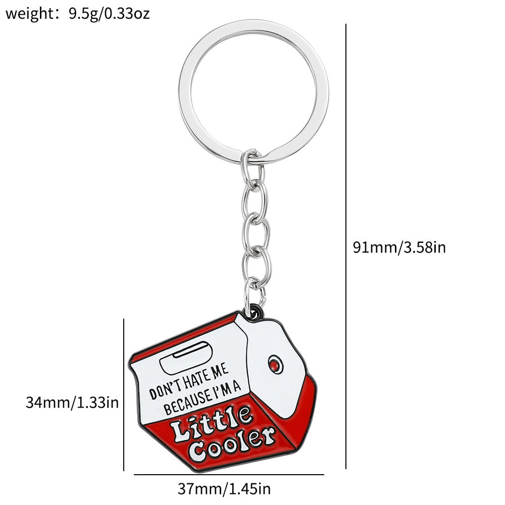 Wholesale " Don' t Hate Me Because I' m Cool"  Fashion Personality Letter Milk Keychain
