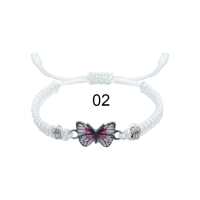 Wholesale  butterfly woven  Valentine's Day bracelet