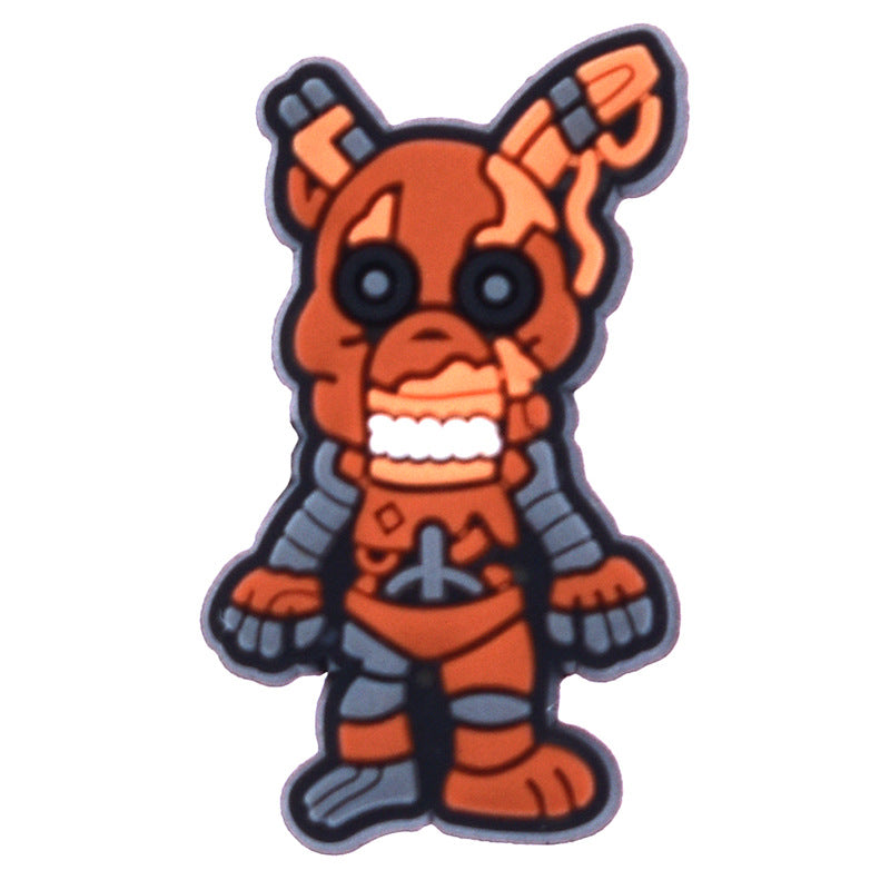 Wholesale Random 100pcs Animal PVC Soft Rubber Shoe Buckle Decoration ACC-SC-RYY074