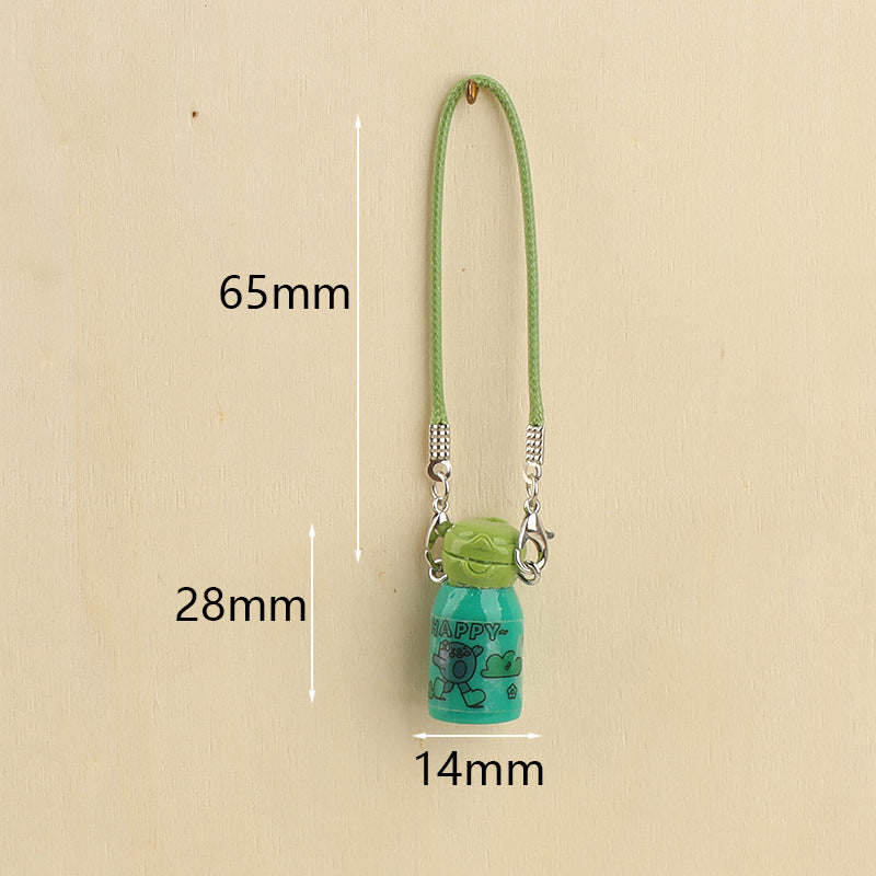 Wholesale Cute Mini Thermos Cup Keychain Pendant Doll Accessories