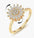 Wholesale Necklace  Diamond-encrusted Sunflower  Ring Rotatable Clavicle Chain Jewelry