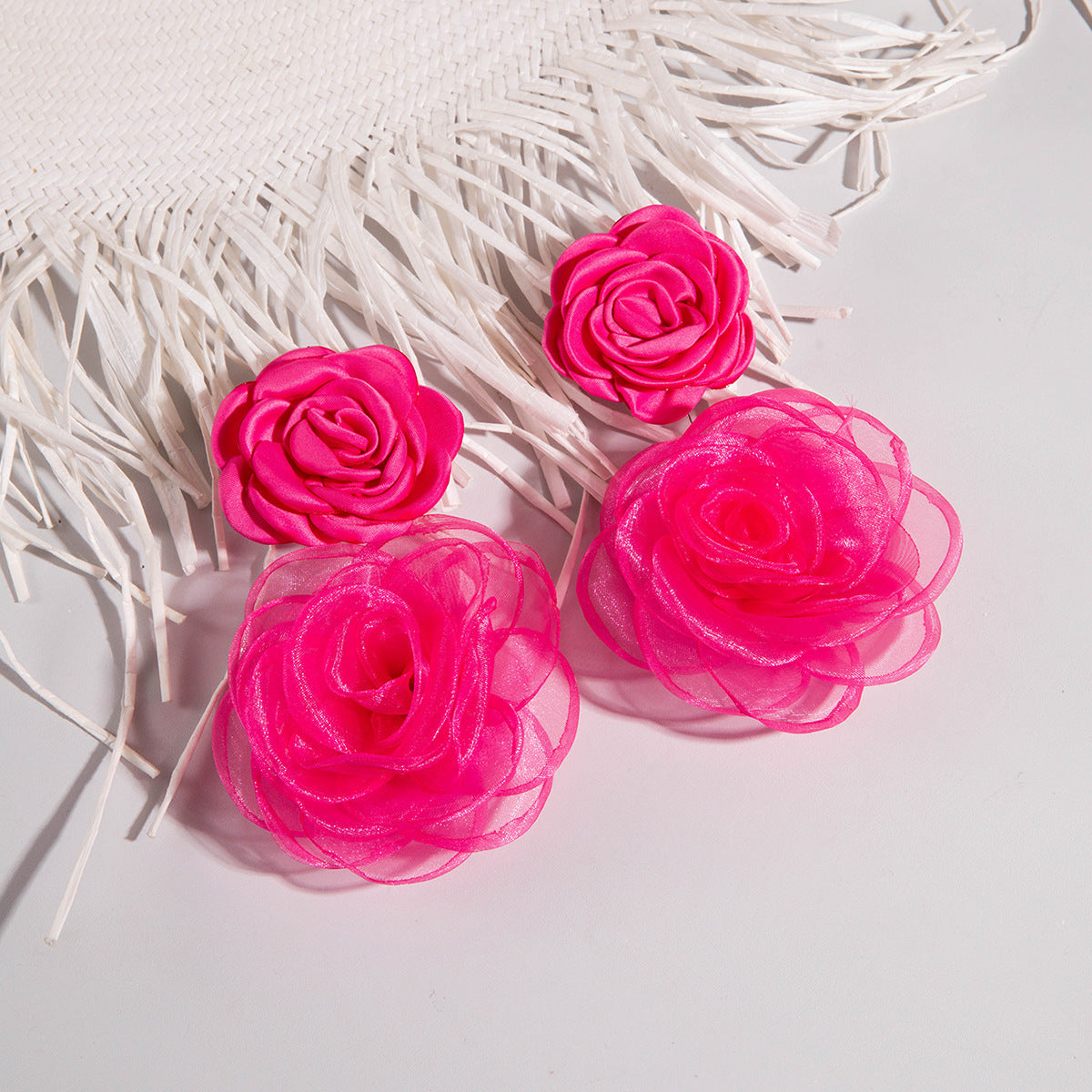 Wholesale Multi-Color Flower Earrings