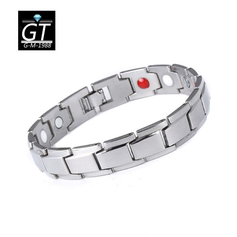 Wholesale Detachable Magnet Bracelet Alloy for Couples ACC-BT-YunJin004
