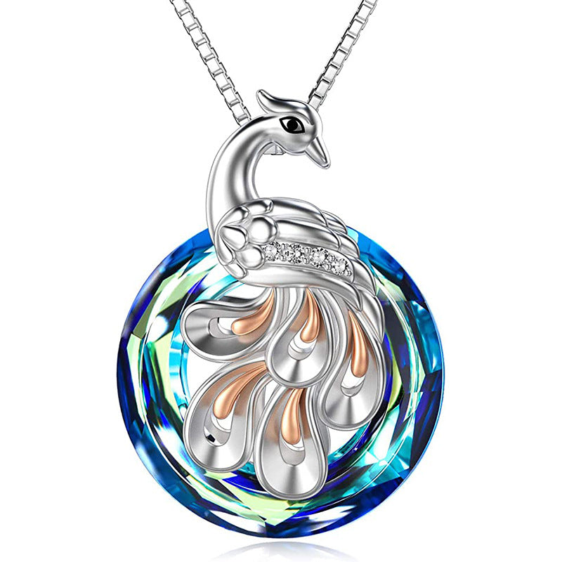 Wholesale Firebird Crystal Pendant Alloy Necklace