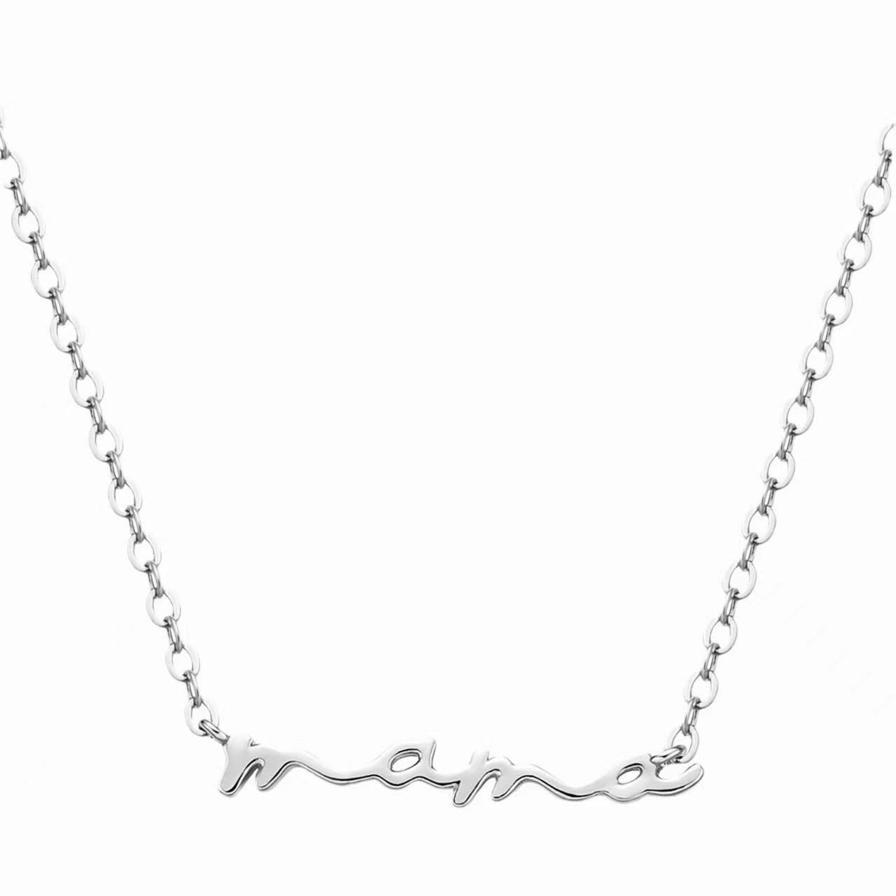 Wholesale Mother' s Day Simple Mama Stainless Steel Letter Necklace