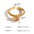 Wholesale retro style color zircon ring  open stainless steel adjustable ring