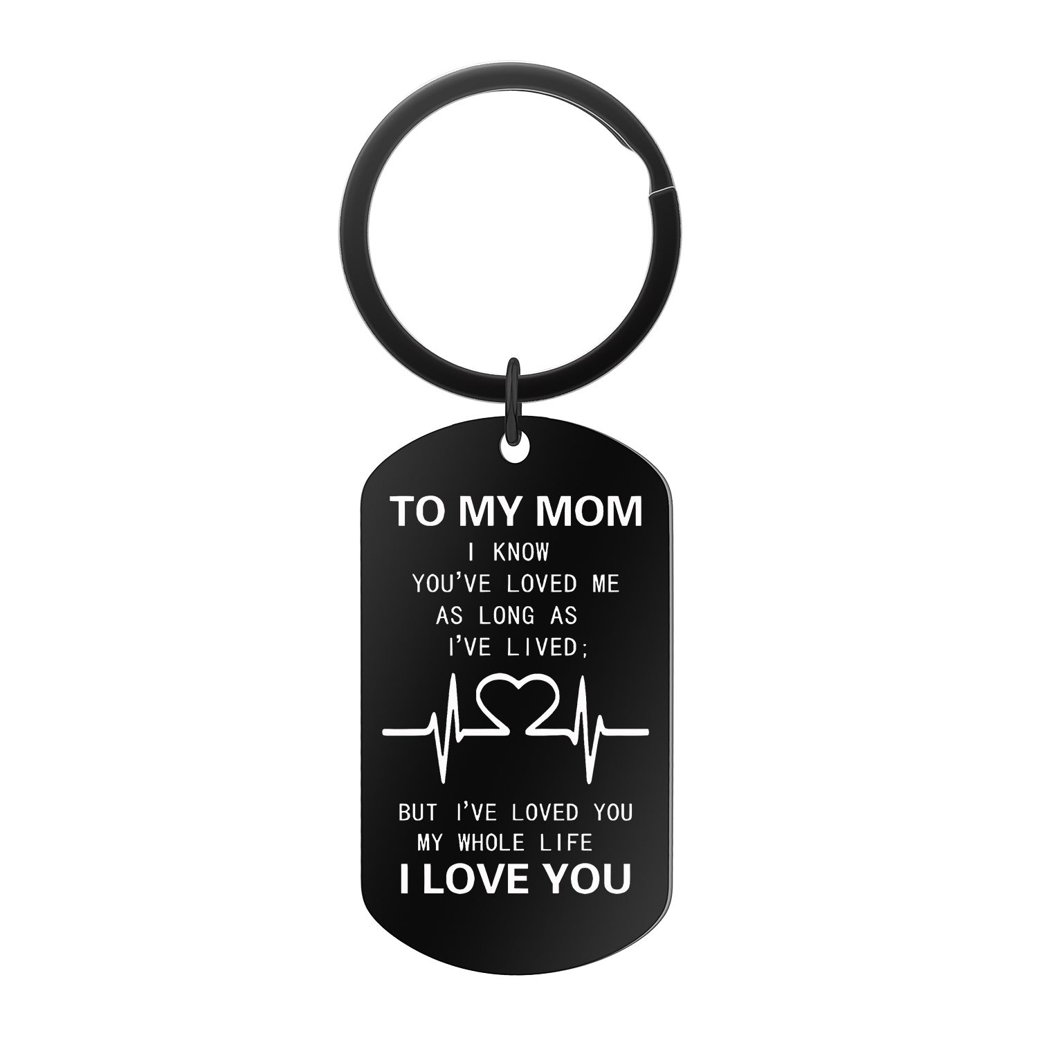 Wholesale Father's Day Mother's Day Stainless Steel Keychain